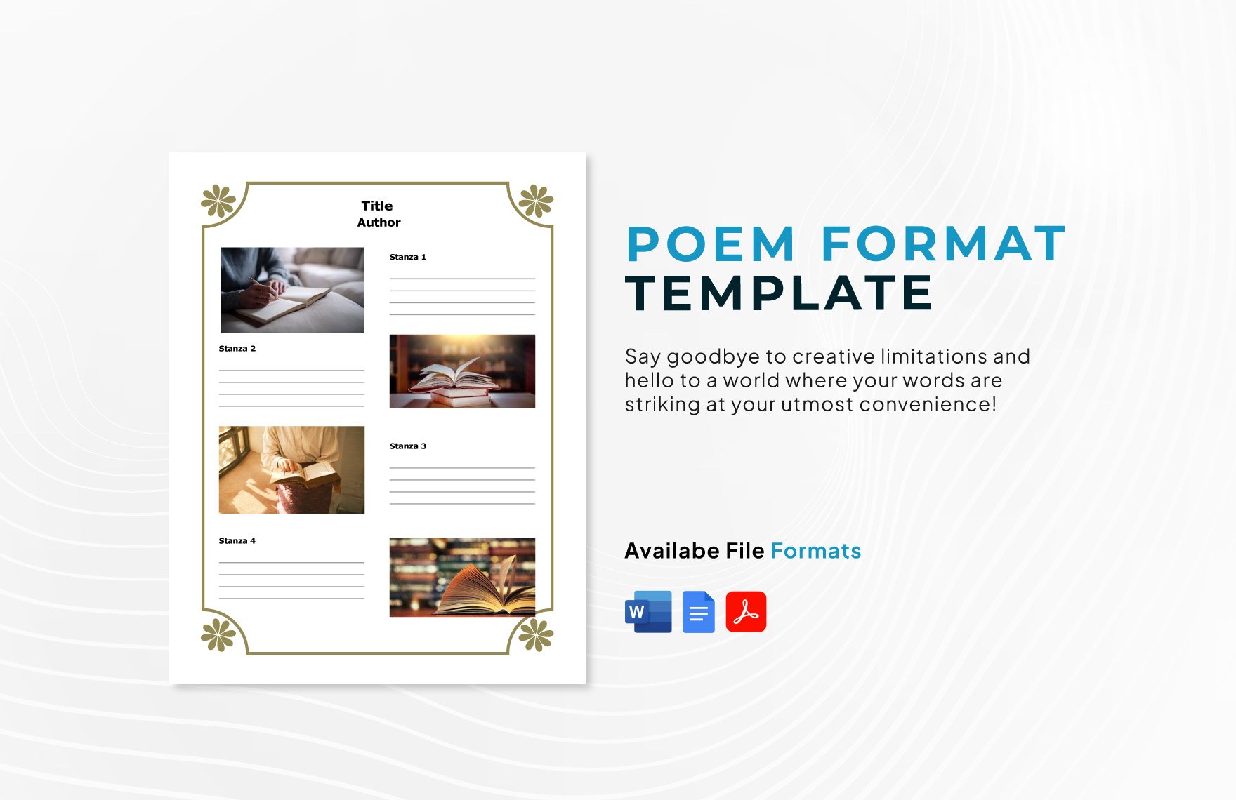 Free Poem Format Template in Word, Google Docs, PDF