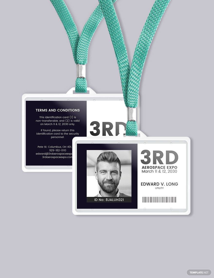 Event ID Card Format Template