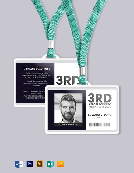 Employee ID Card Format Template - Download in Word, Illustrator, PSD ...