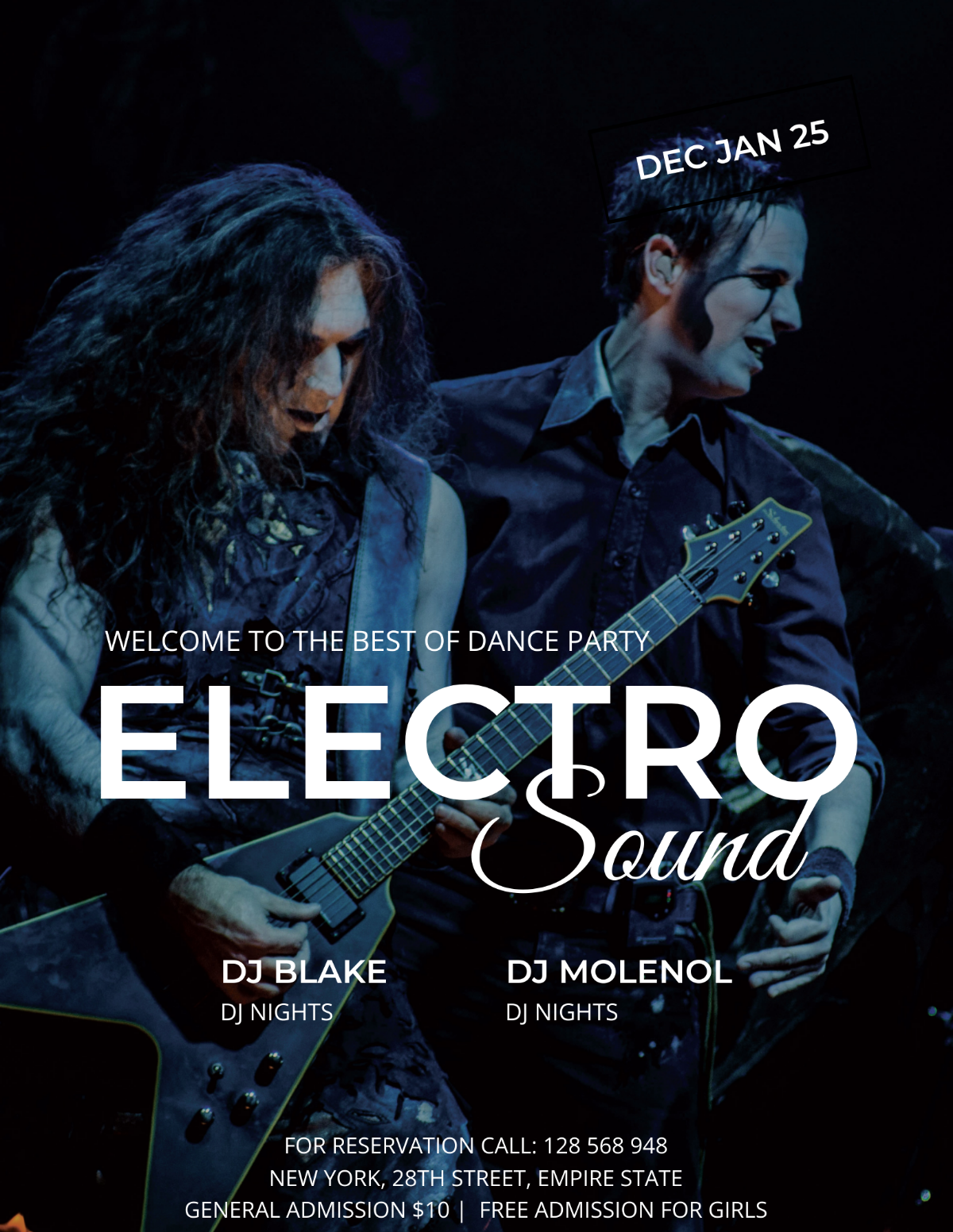Electro Concert Party Flyer Template