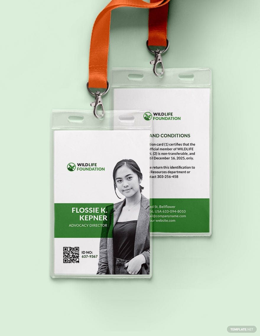 Foundation ID Card Template
