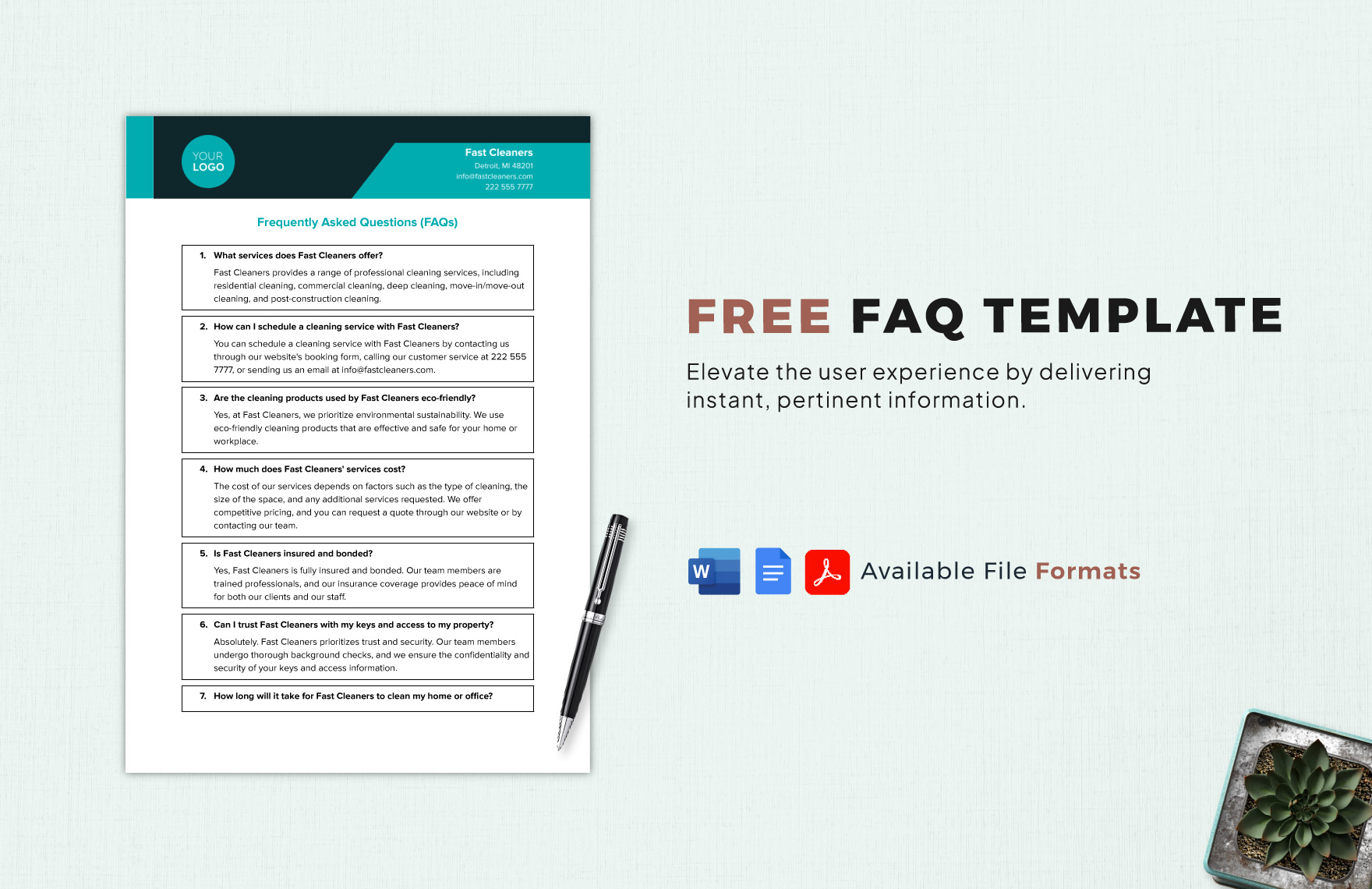 Template For Faq Word At Mitchell Dorgan Blog