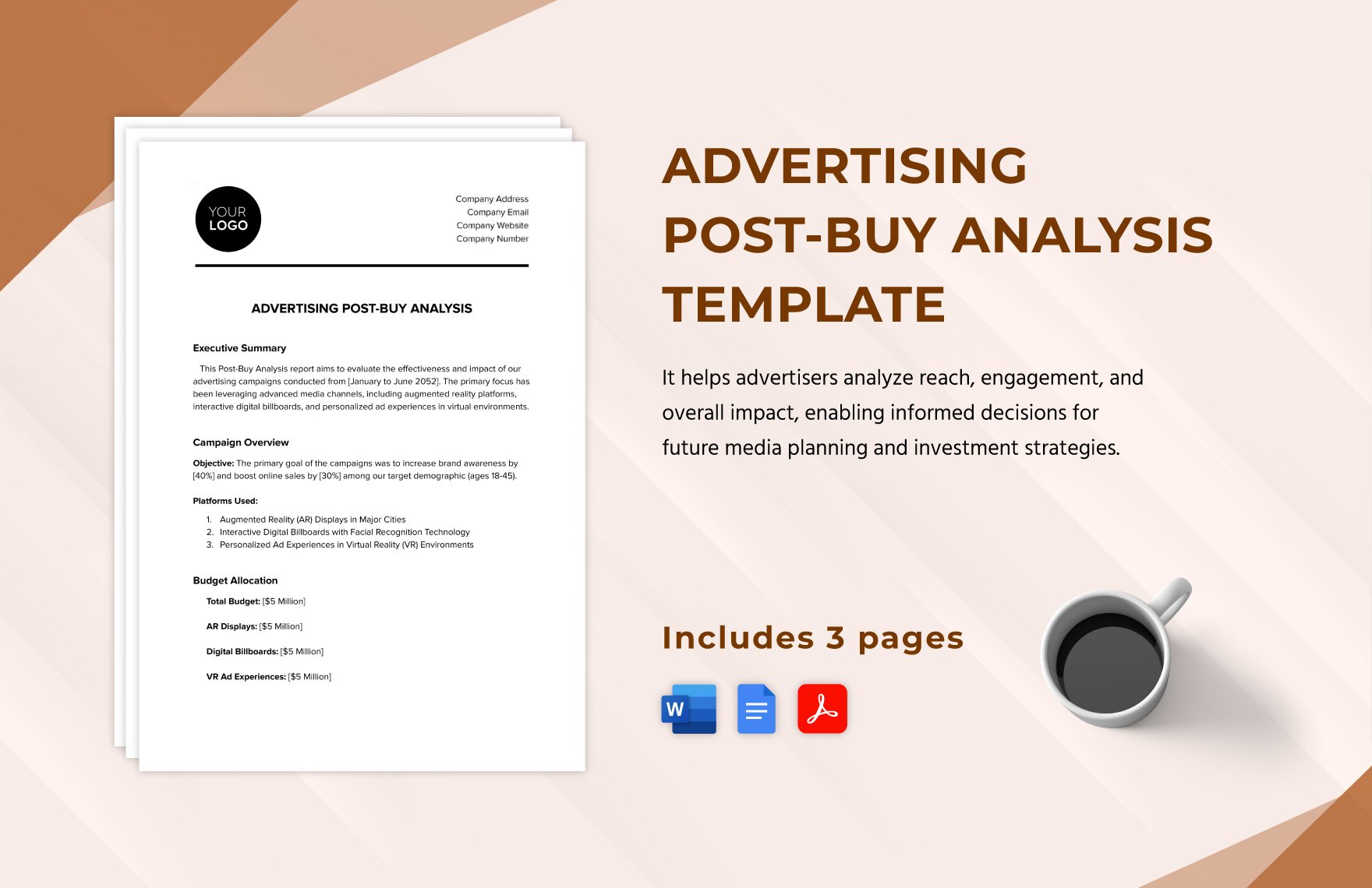 Advertising Post-Buy Analysis Template in Word, Google Docs, PDF