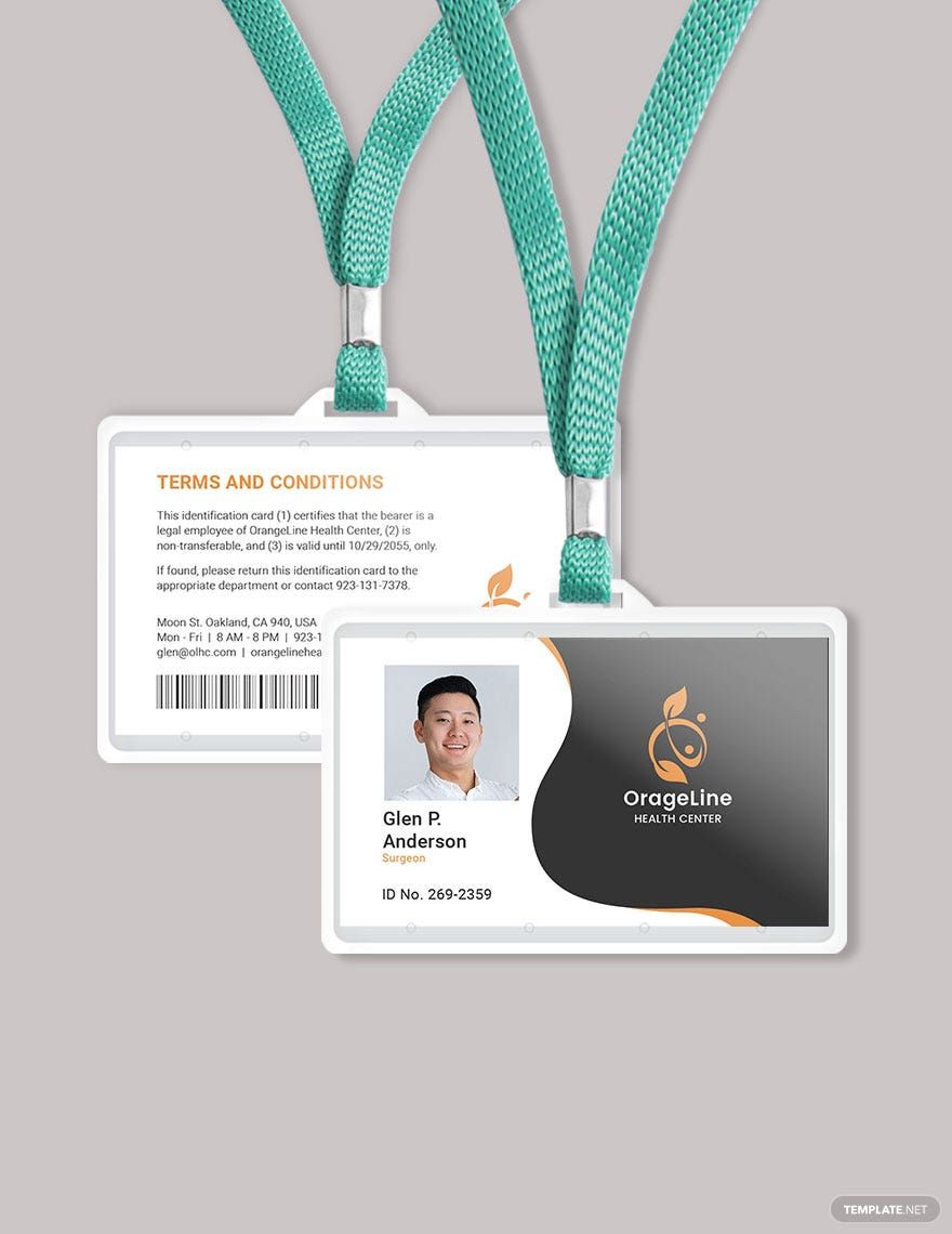 Paramedics ID Card Template
