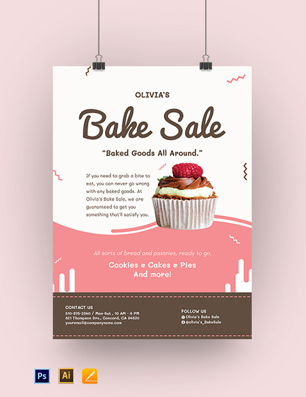 FREE Bake Sale Flyer Template - Word (DOC) | PSD | Apple (MAC) Pages ...