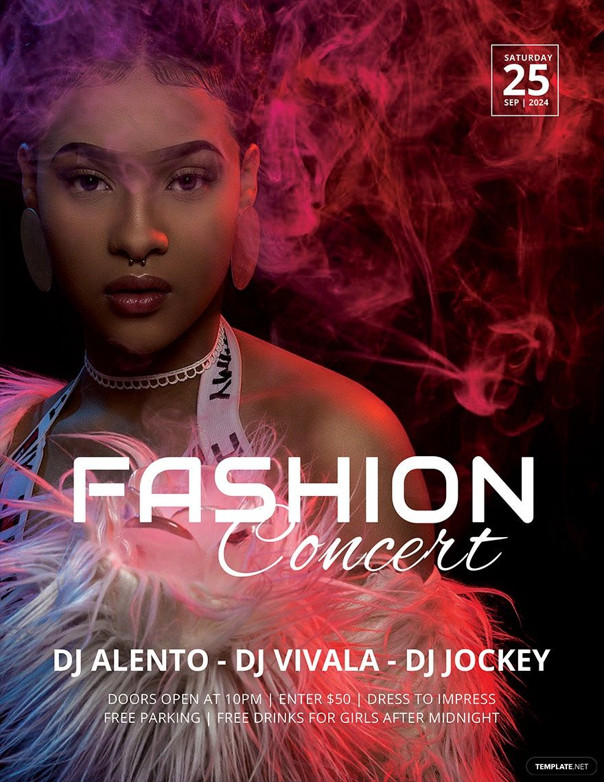 Fashion Concert Flyer Template