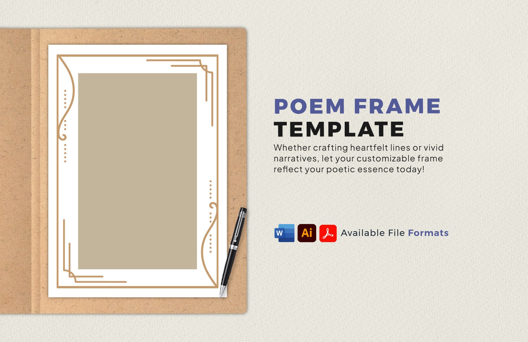 Poem Frame Template in Word, PDF, Illustrator