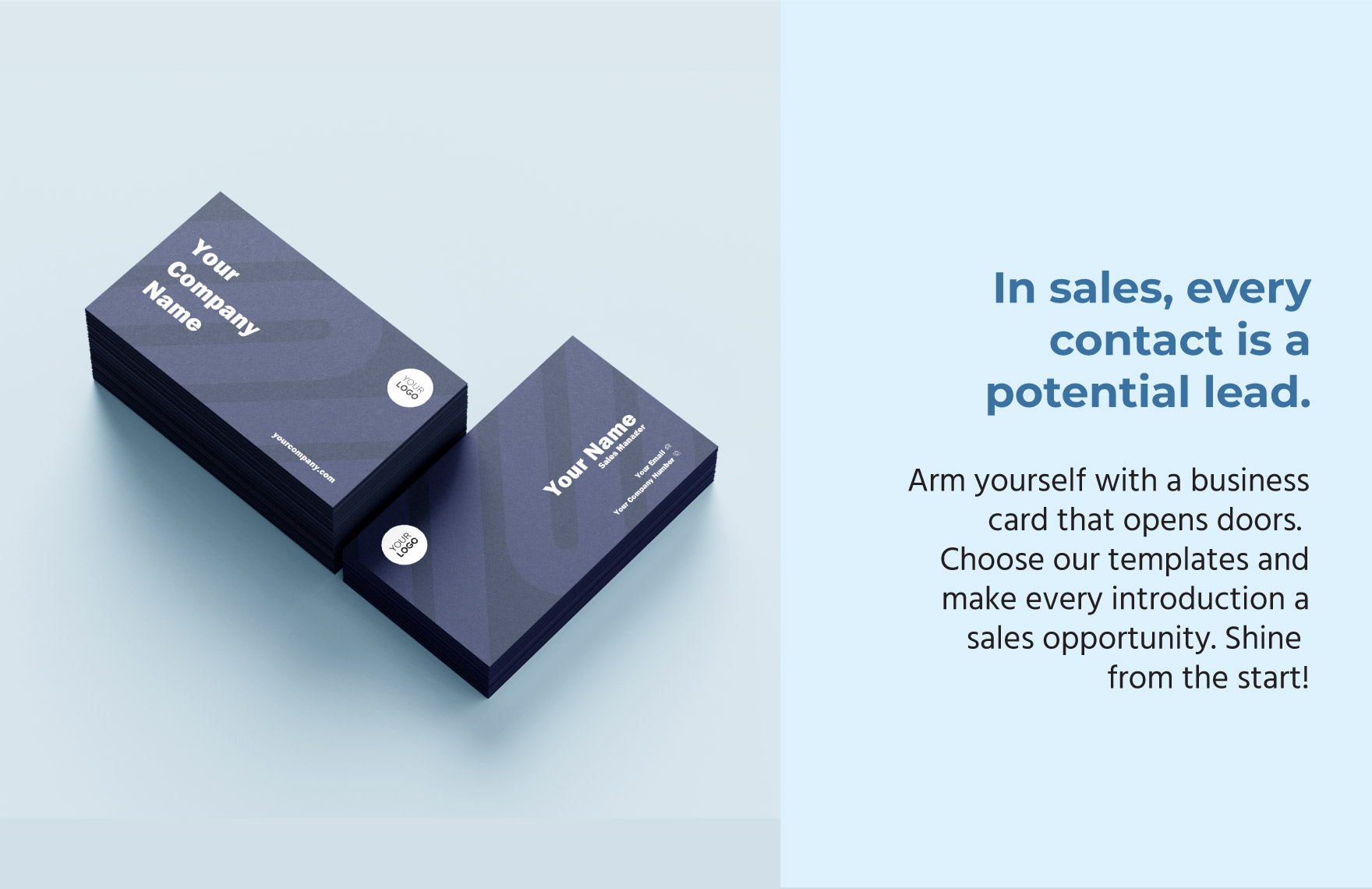Sales Manager Business Card Template