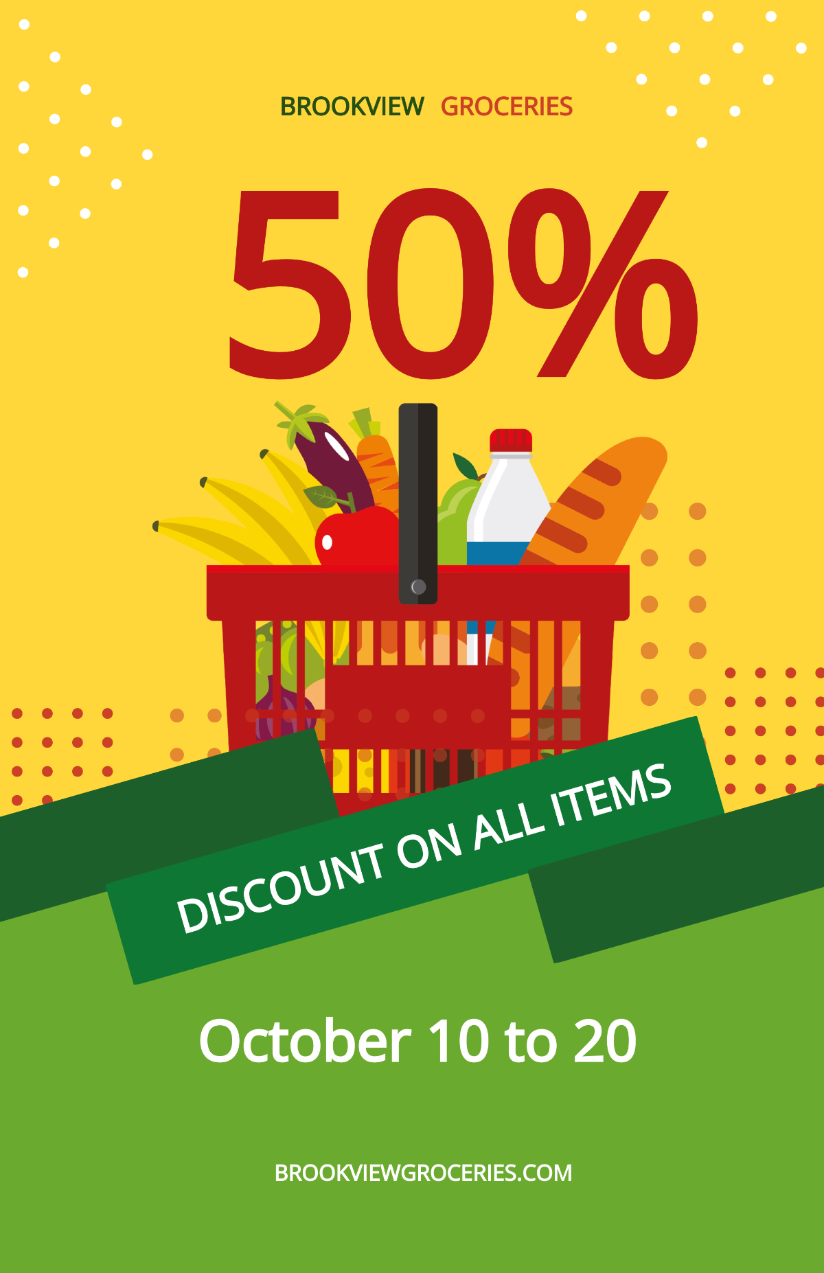 Discount Sale Poster Template