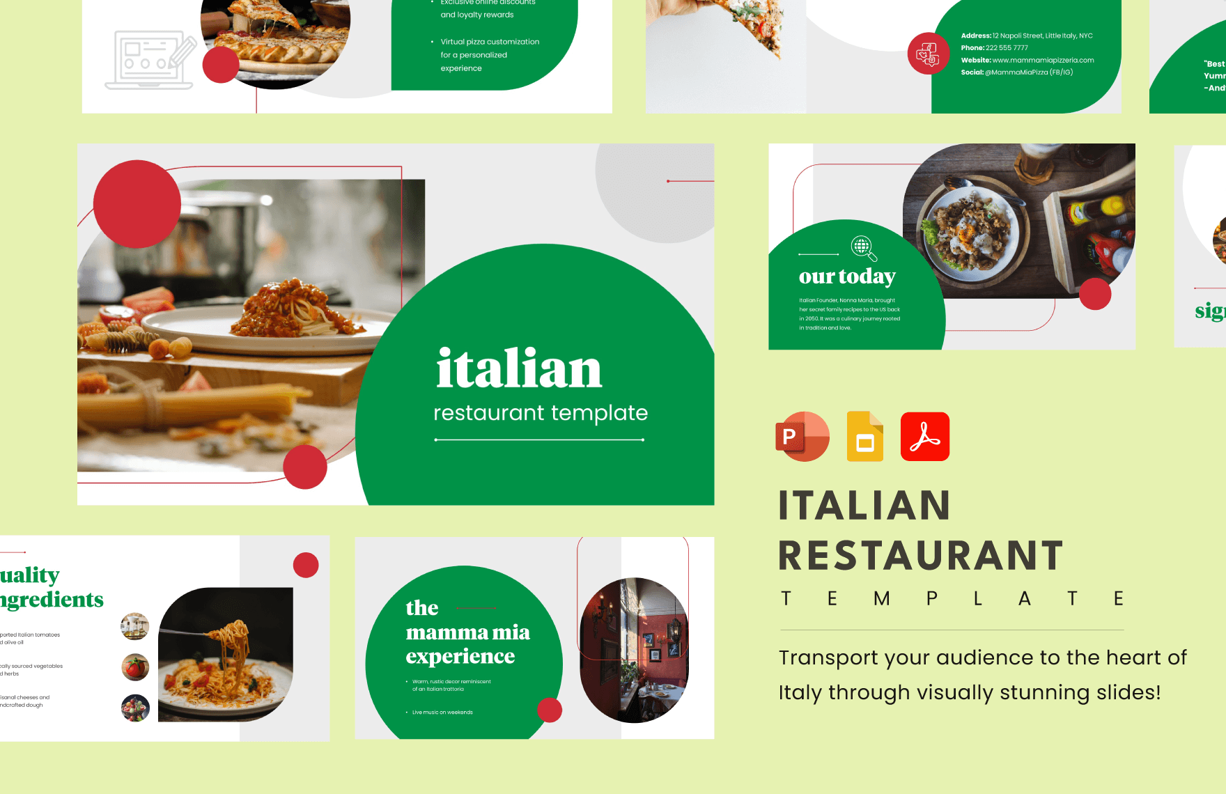 Italian Restaurant Template