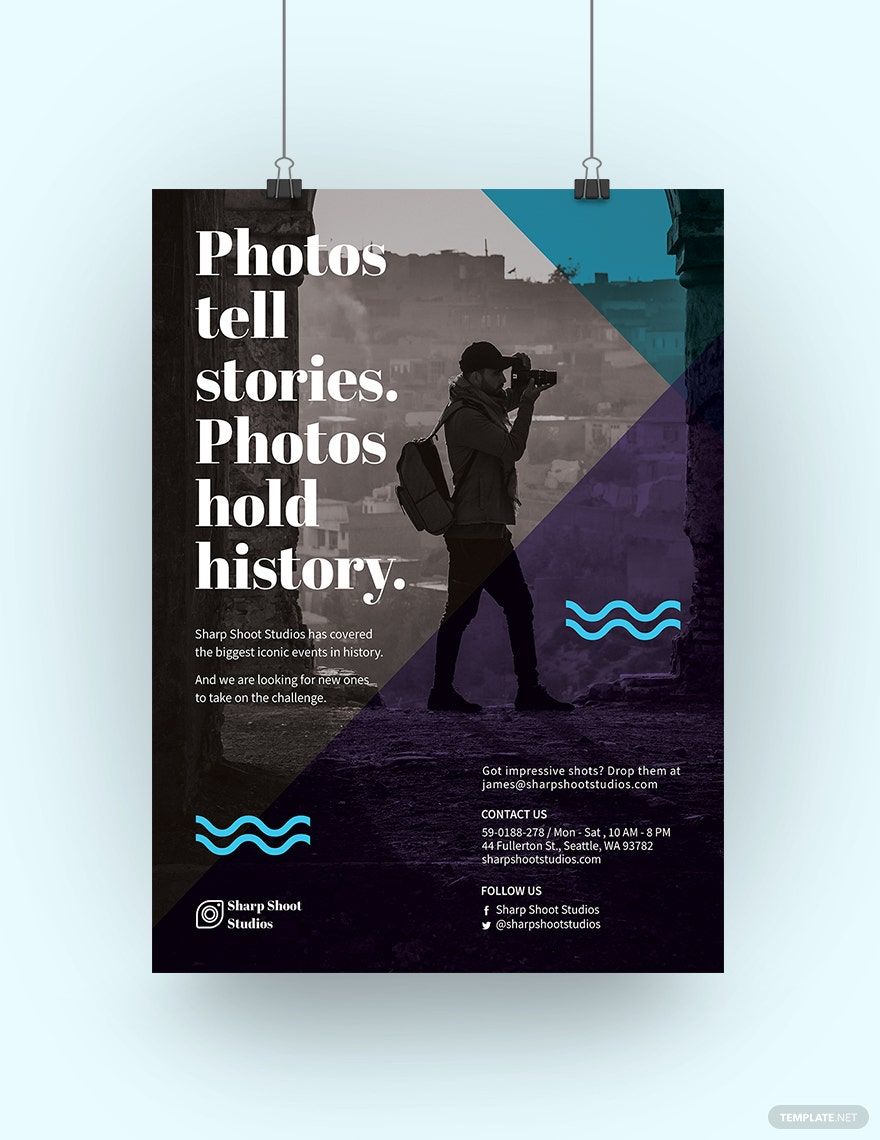Editable Photography Poster Template