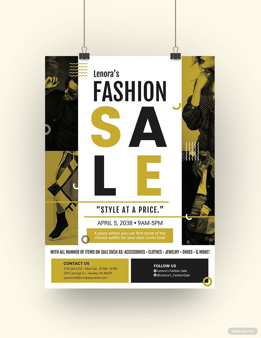 Fashion Sale Poster Template