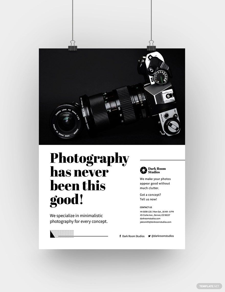Minimalistic Photography Poster Template