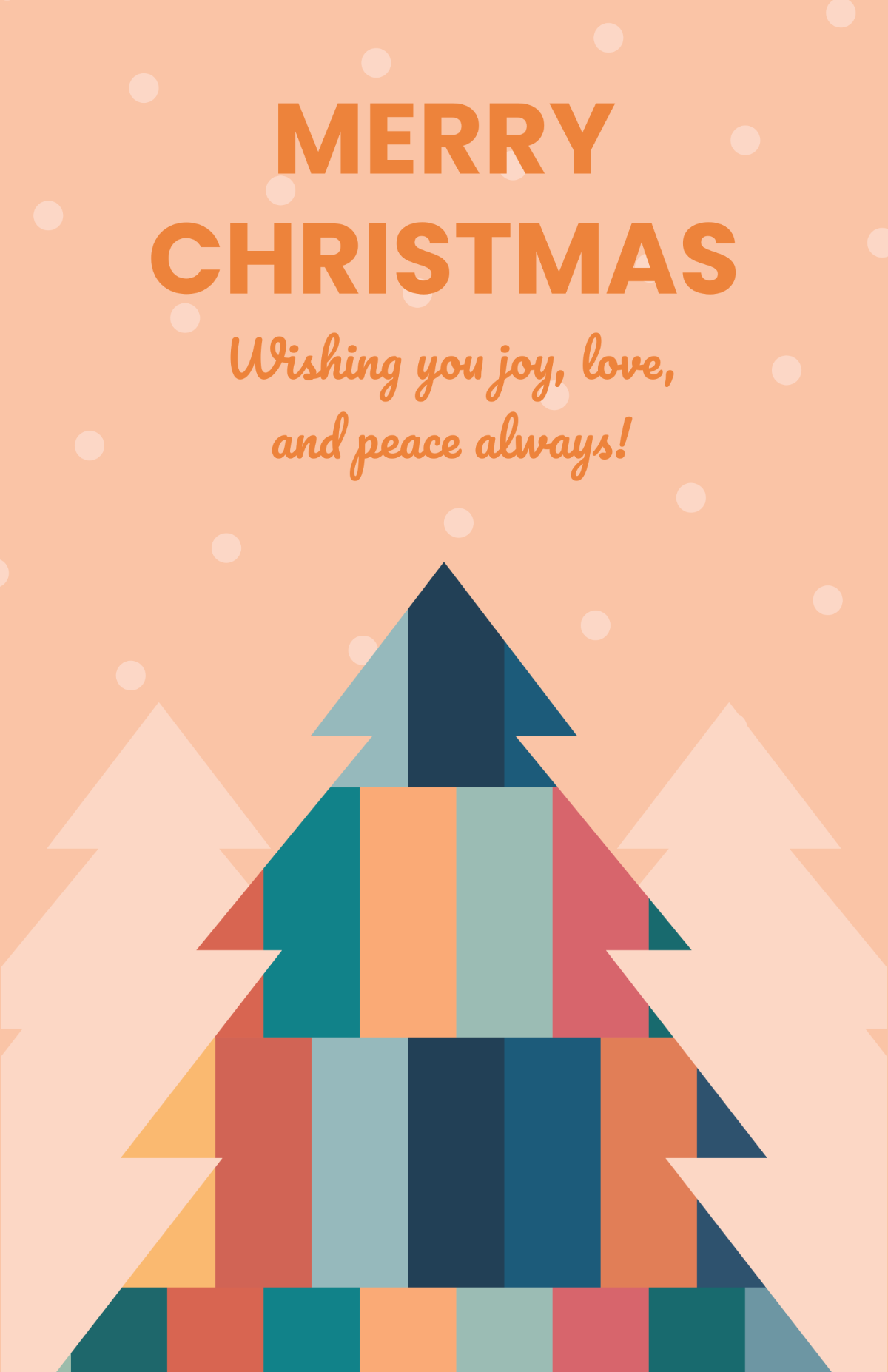 Retro Christmas Poster Template