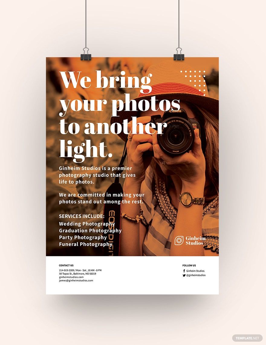 Photography Business Poster Template