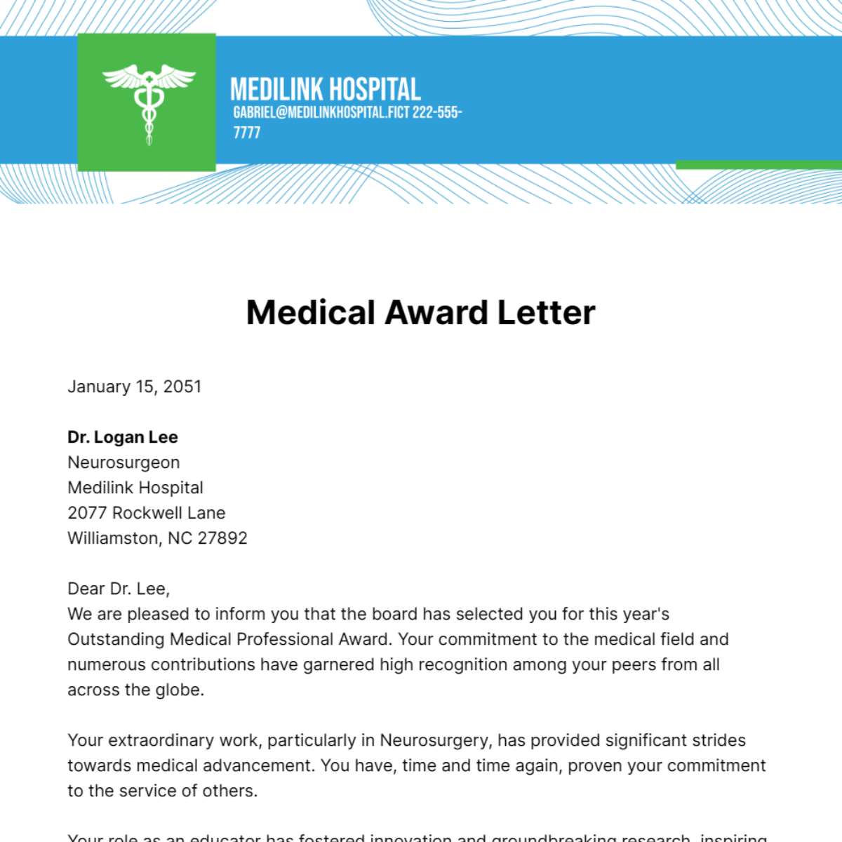 FREE Award Letter Templates Examples Edit Online Download 