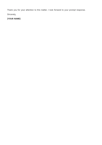 Free Email Complaint Letter Format Template to Edit Online