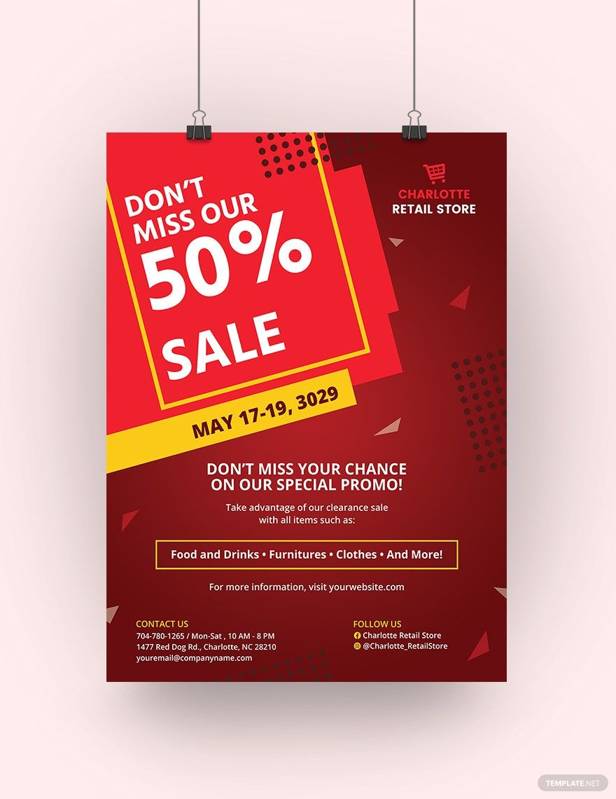 Retail Sale Poster Template