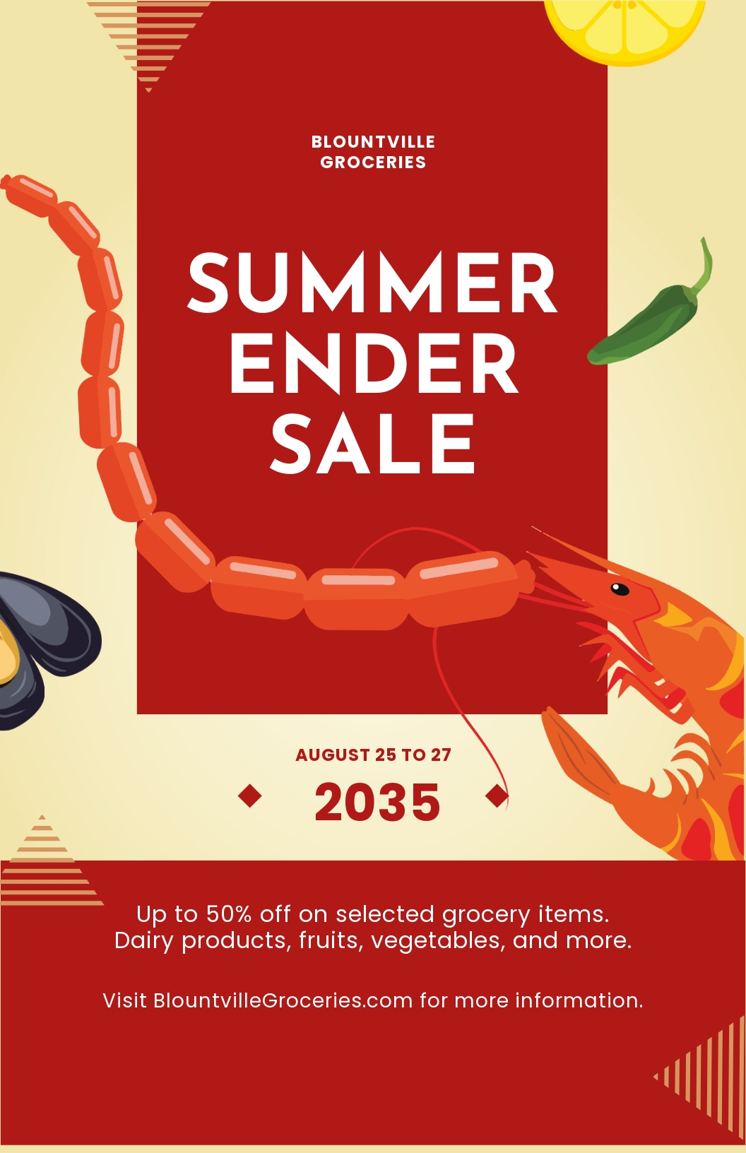 Sale Poster Template Free