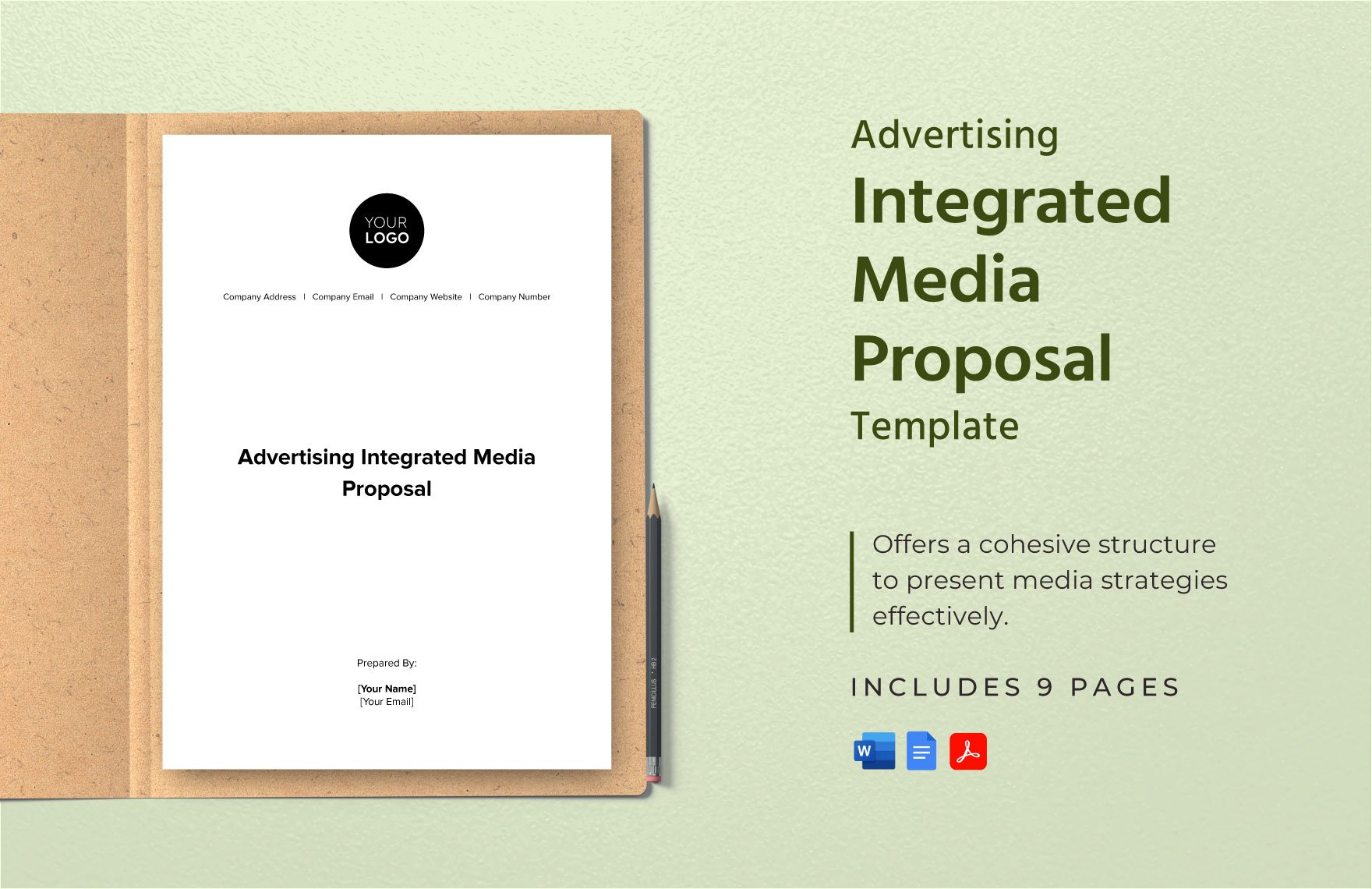 Advertising Integrated Media Proposal Template in Word, Google Docs, PDF