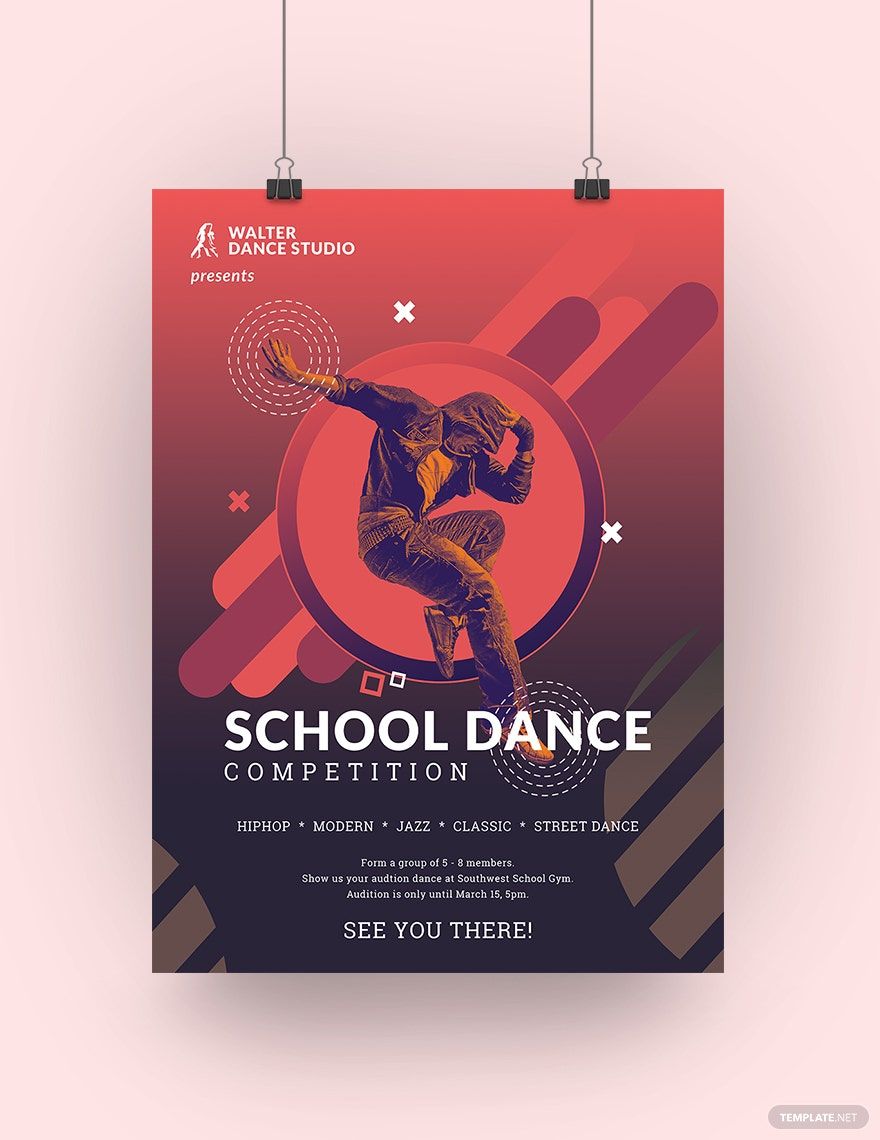 School Dance Poster Template