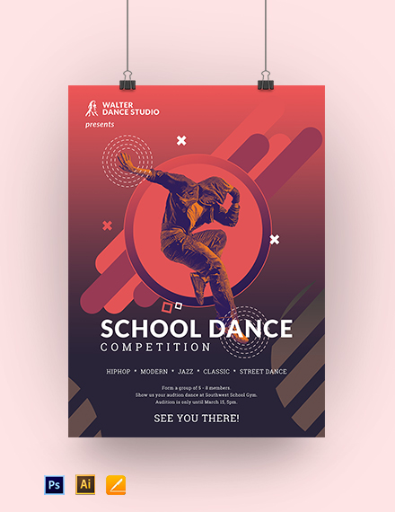 FREE Dance Poster PSD - Template Download | Template.net