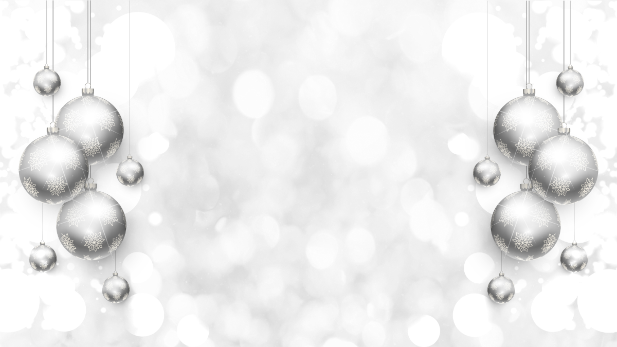 Christmas Silver Background Template
