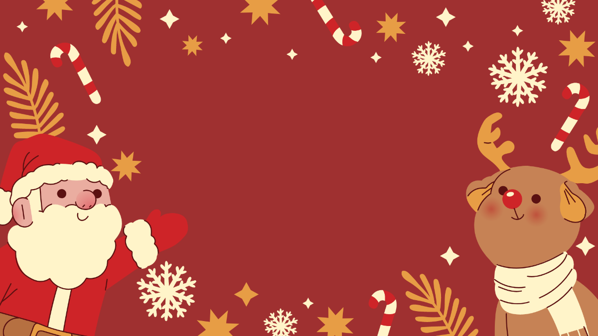 Cute Christmas Background Template