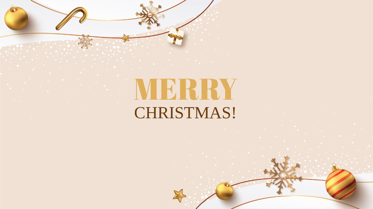 Free Aesthetic Christmas Background Template