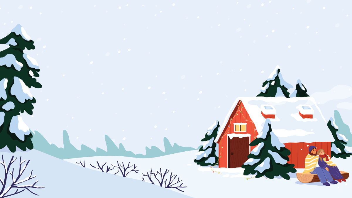 Christmas Winter Background Template