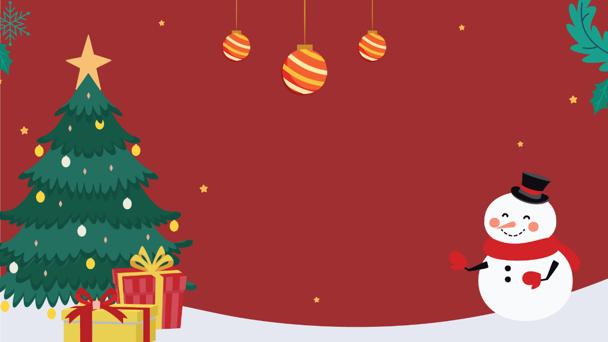 Animated Christmas Background Template