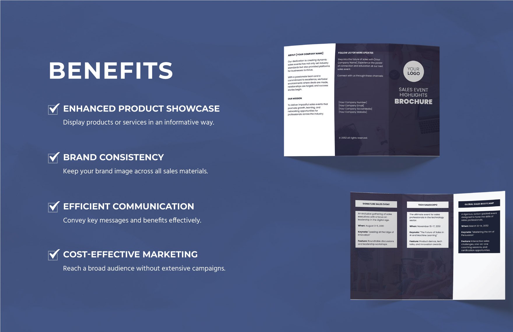 Sales Event Highlights Brochure Template