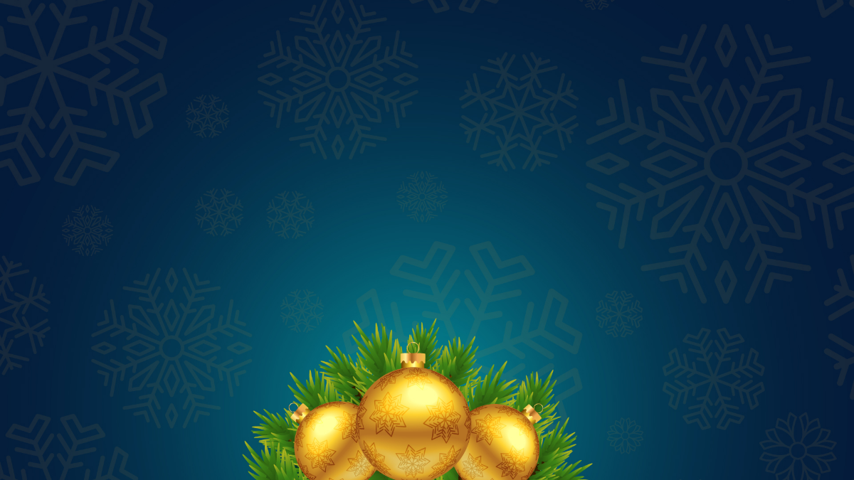 Free Christmas Blue Background Template