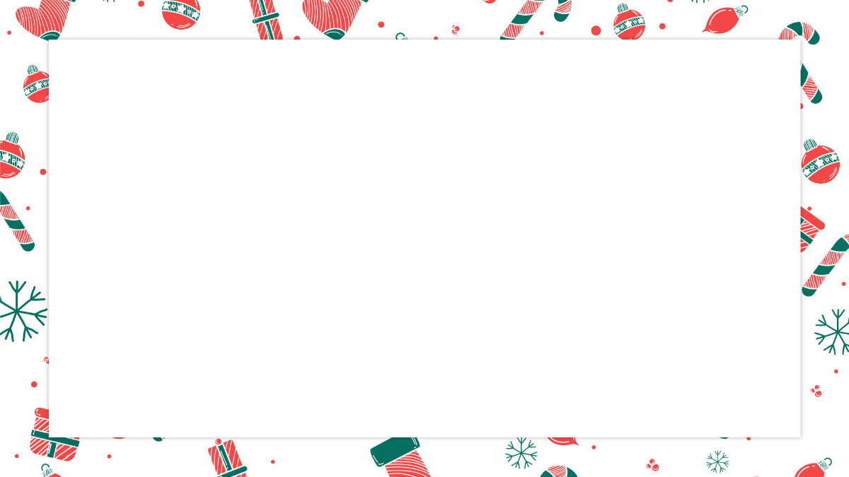 Christmas Themed Border Background Template