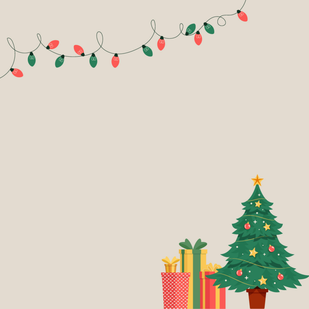 Instagram Christmas Background Template