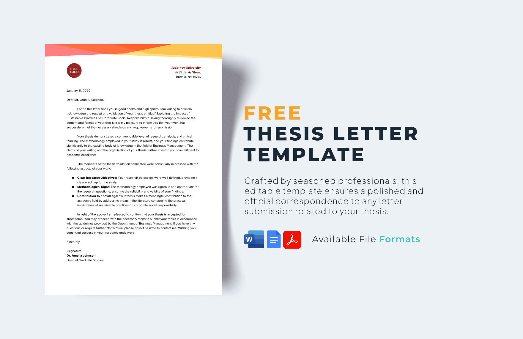 Printable Letter Template in PDF - FREE Download | Template.net