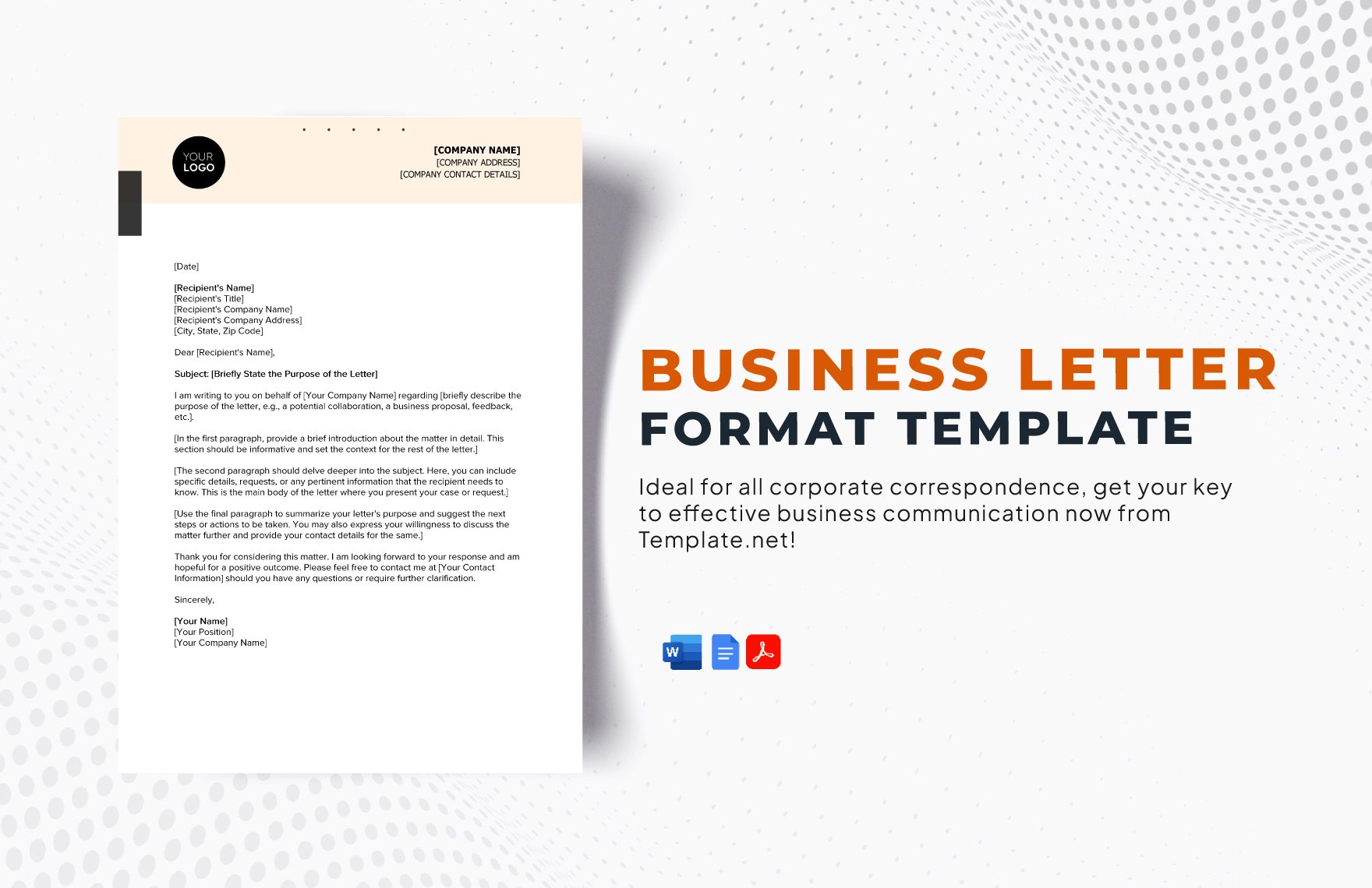 Business Letter Format Template