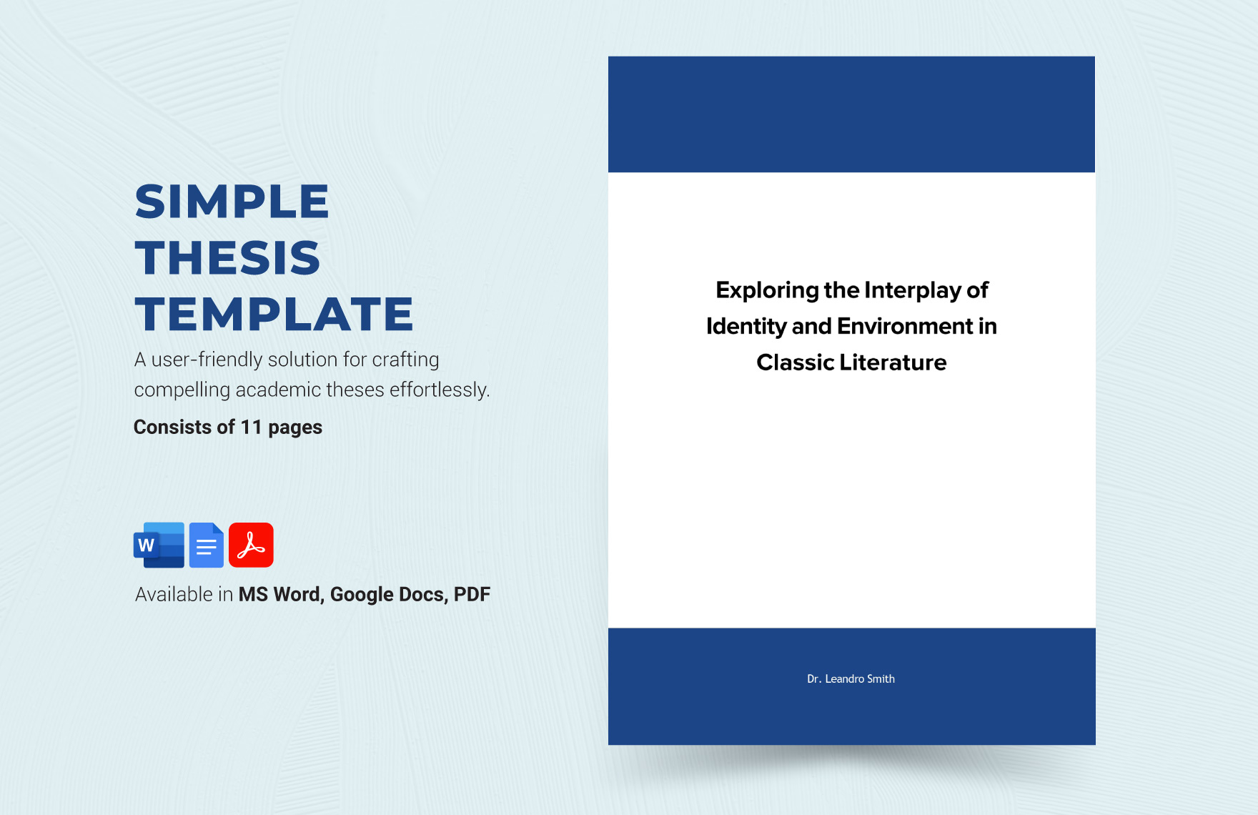 Free Simple Thesis Template