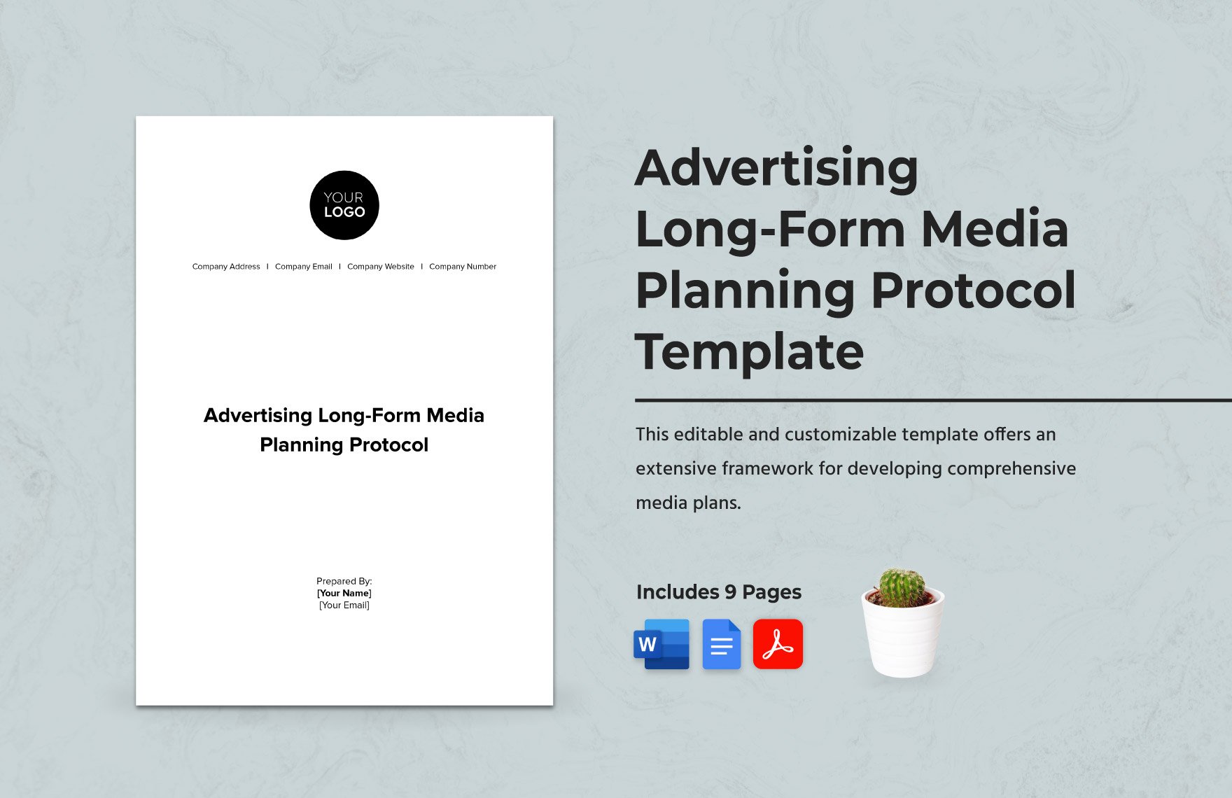 Advertising Long-Form Media Planning Protocol Template in Word, Google Docs, PDF