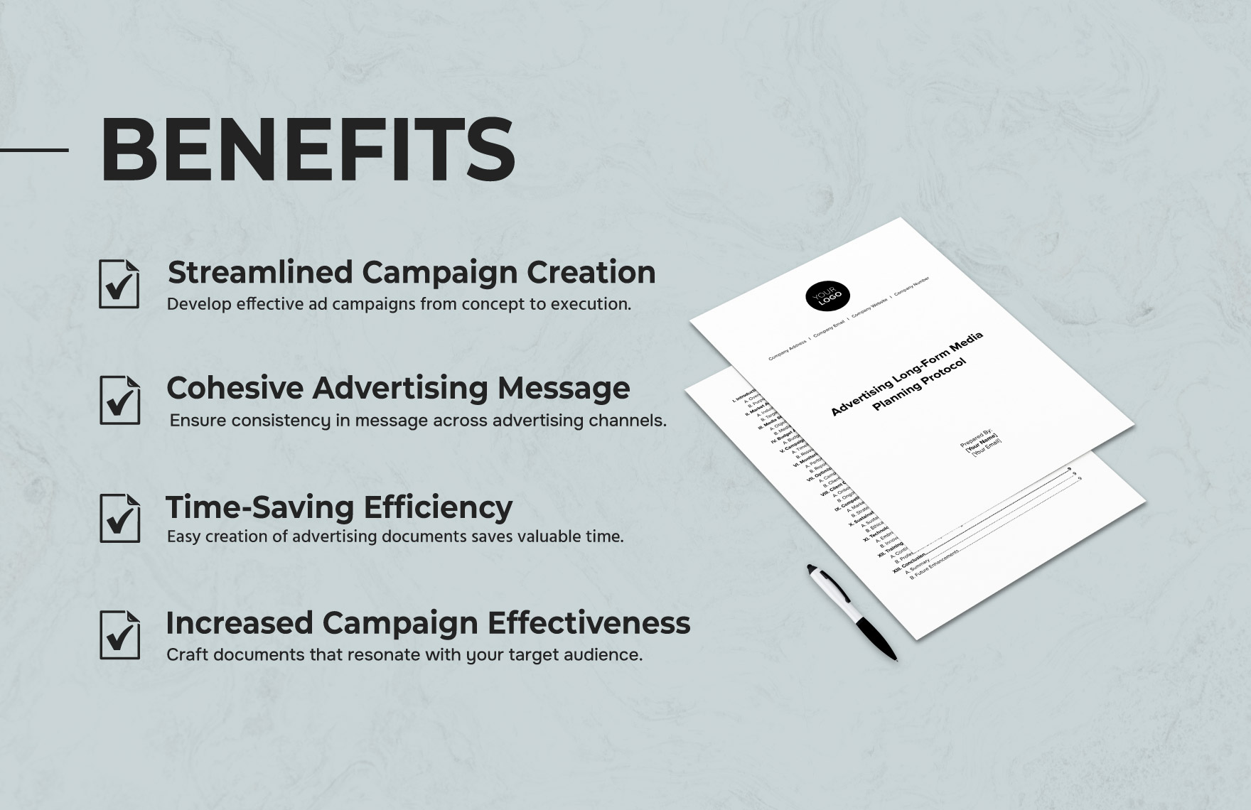 Advertising Long-Form Media Planning Protocol Template