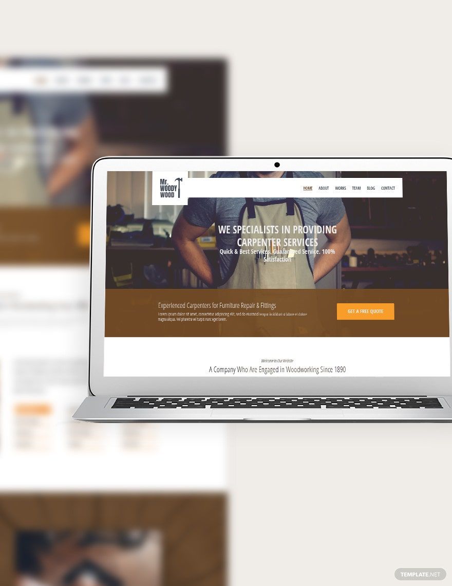 Carpenter Bootstrap Landing Page Template