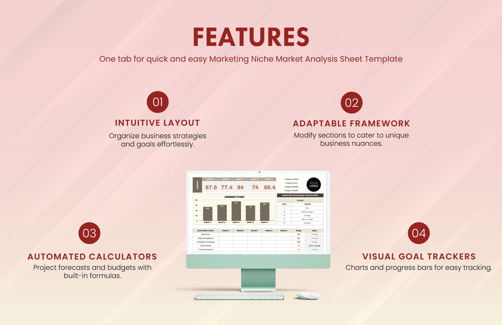 Marketing Niche Market Analysis Sheet Template