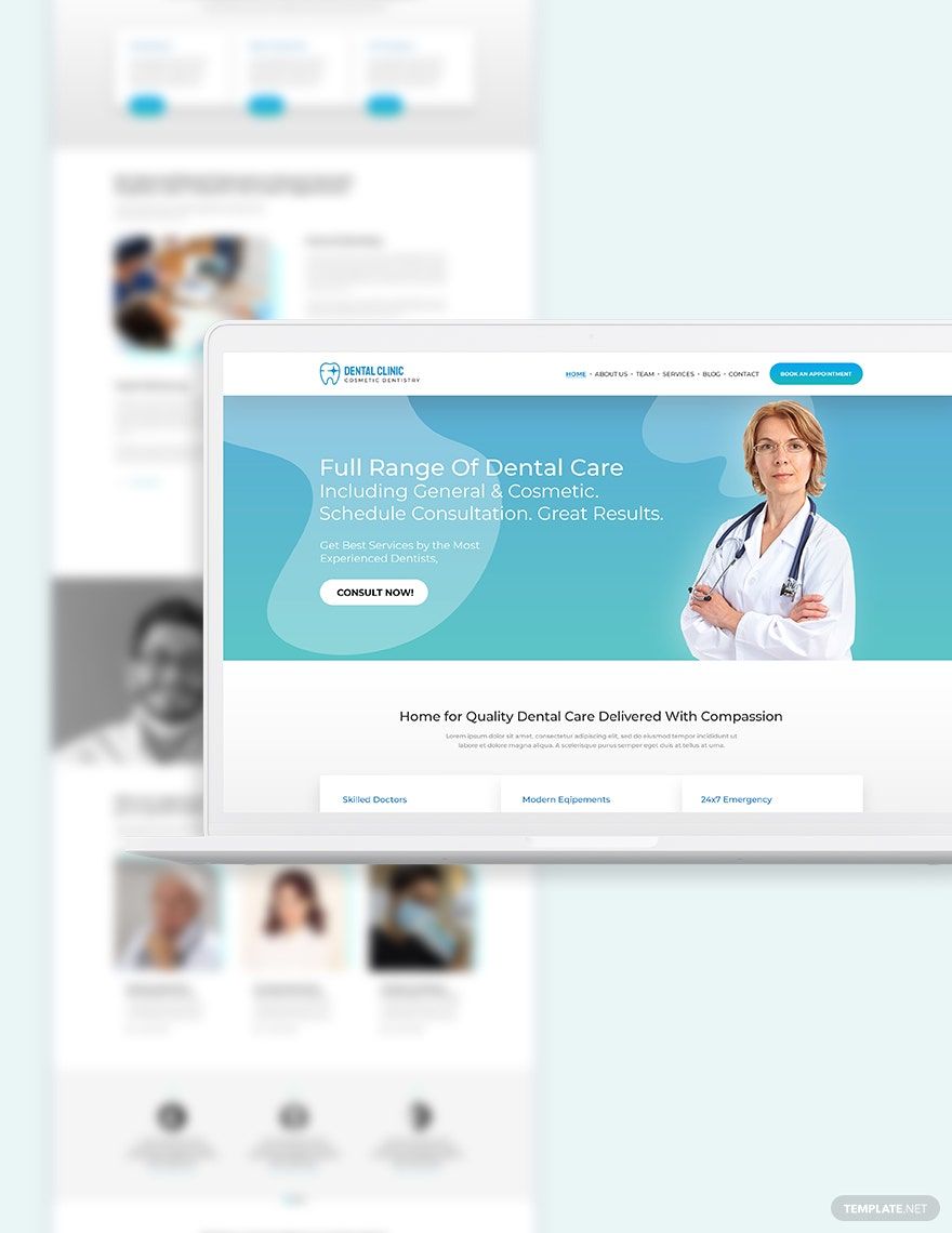 Dentist Dental Clinic Bootstrap Landing Page Template
