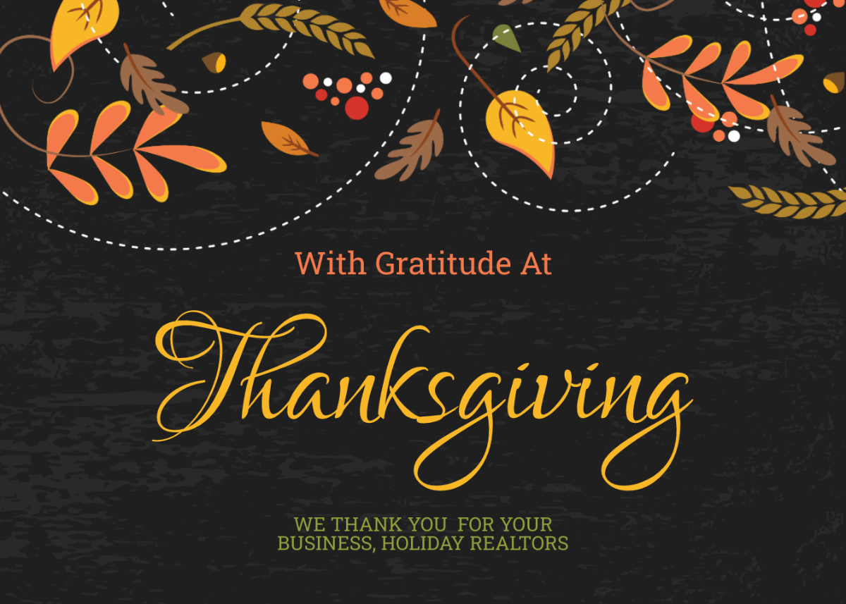 Business Thanksgiving Greeting Card