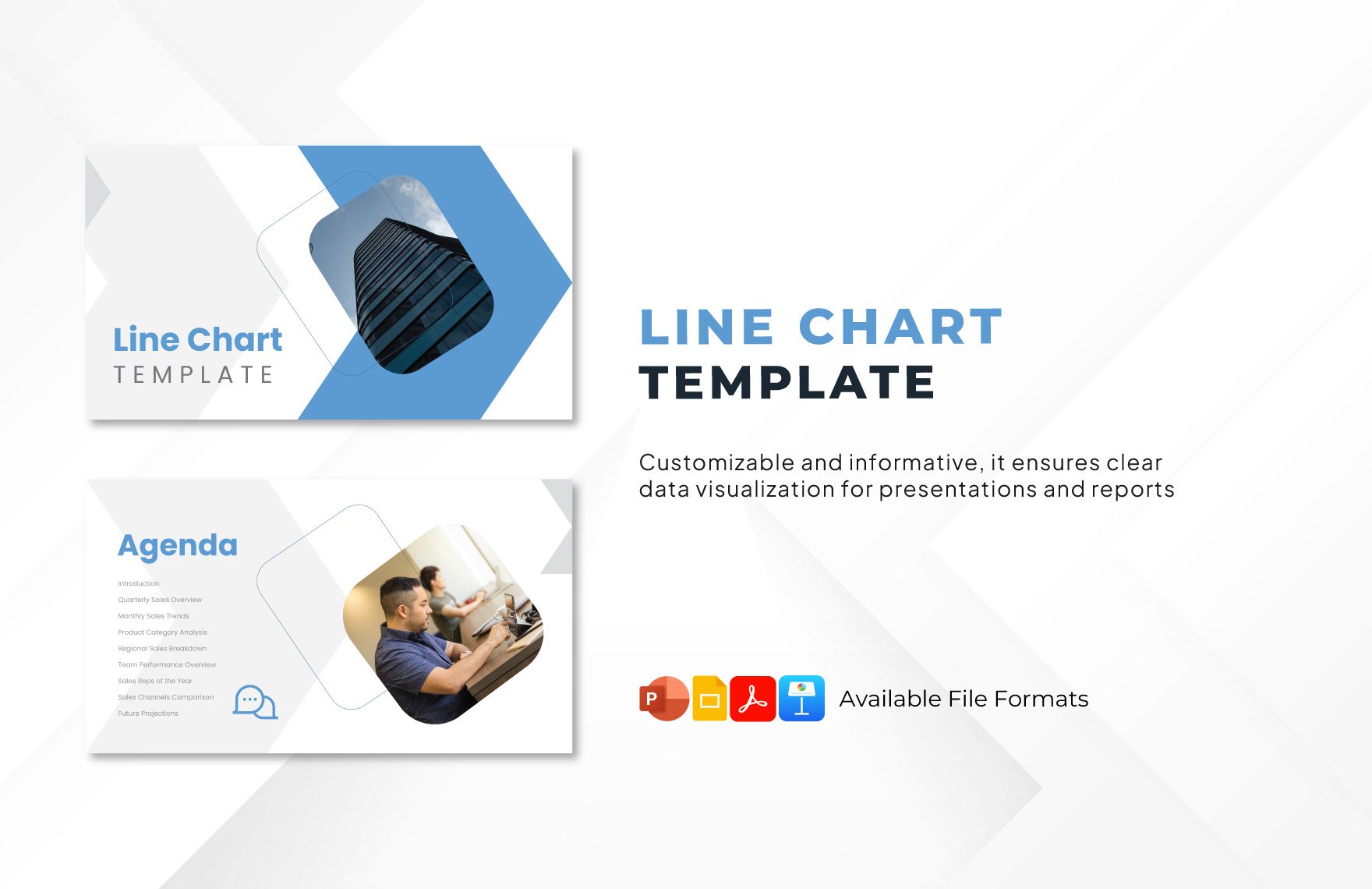 Line Chart Template in PDF, PowerPoint, Google Slides, Apple Keynote