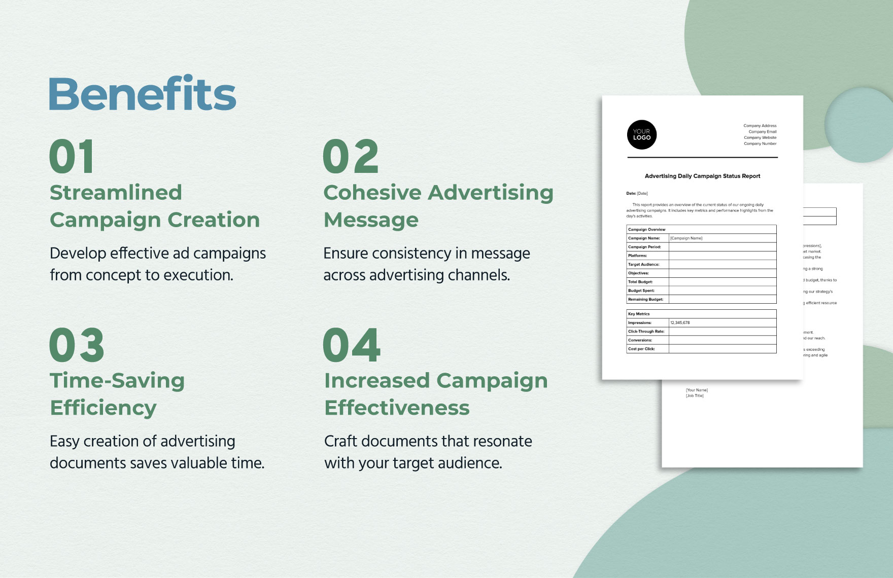 Advertising Daily Campaign Status Report Template