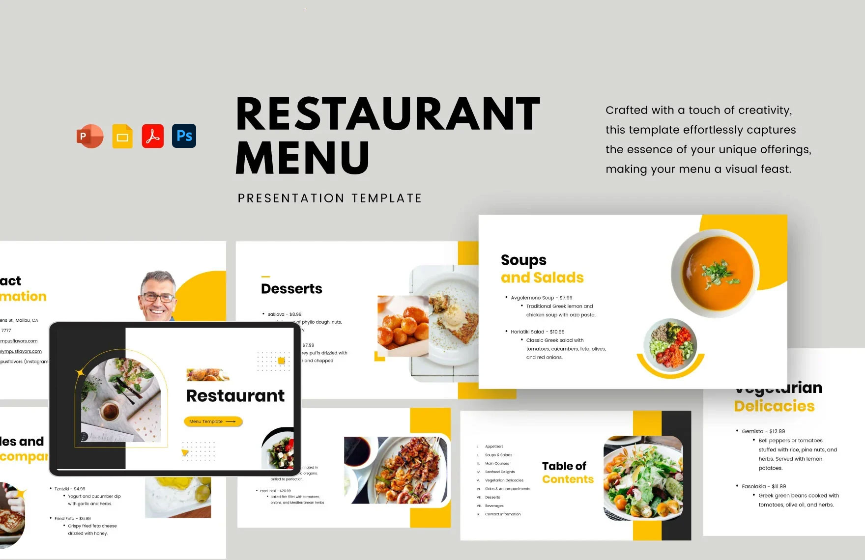 Free Editable Menu Templates In PDF To Download Free Editable Menu Templates In PDF To Download