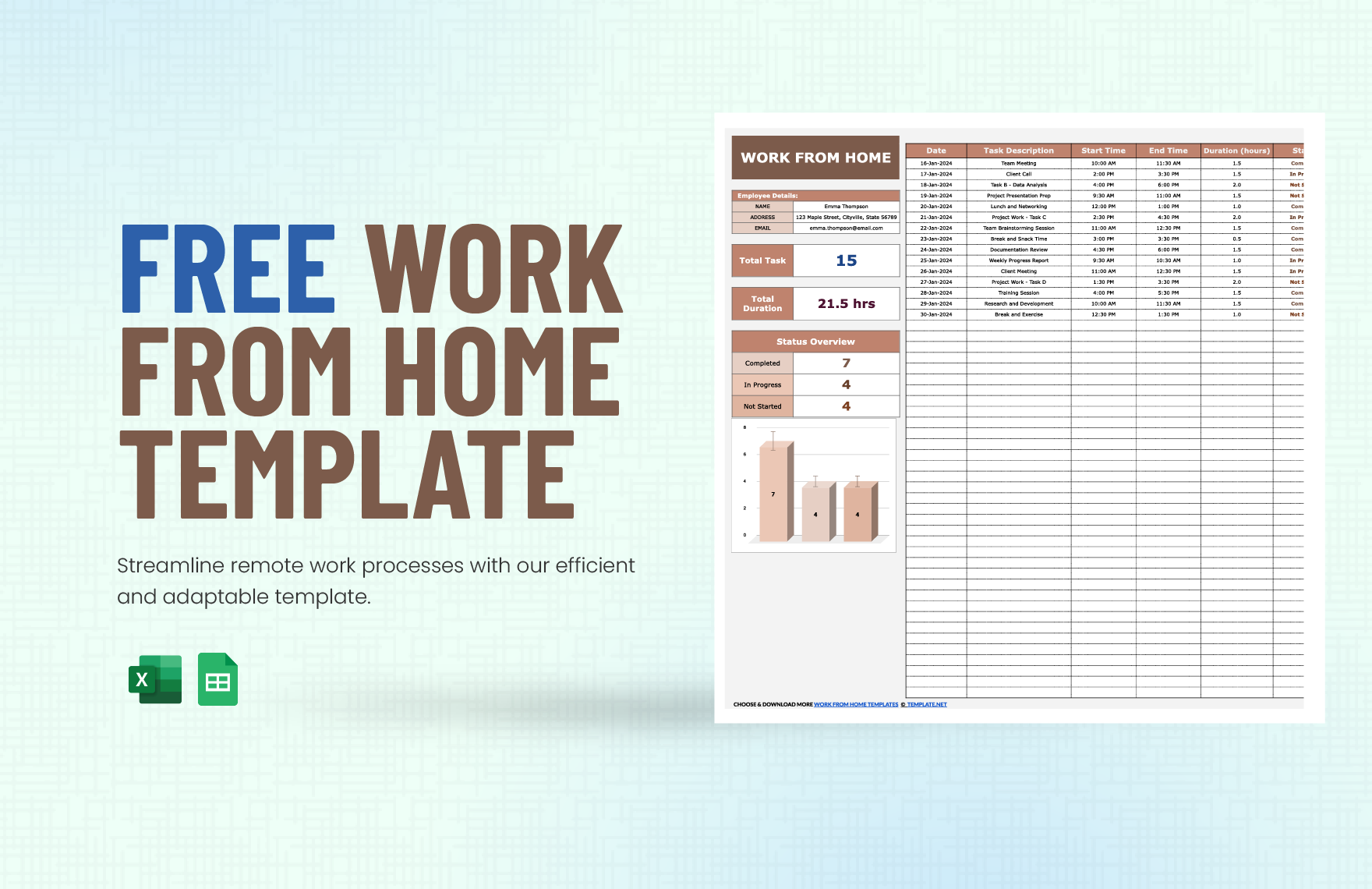 Work from Home Template