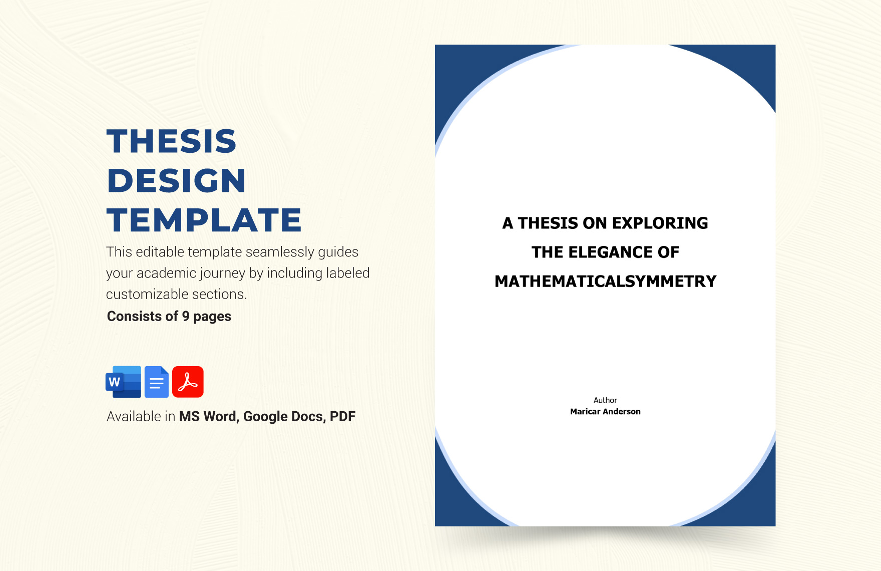 Free Thesis Design Template