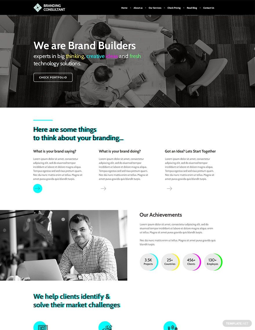 Branding Consultant WordPress Theme/Template